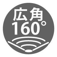 照射160°